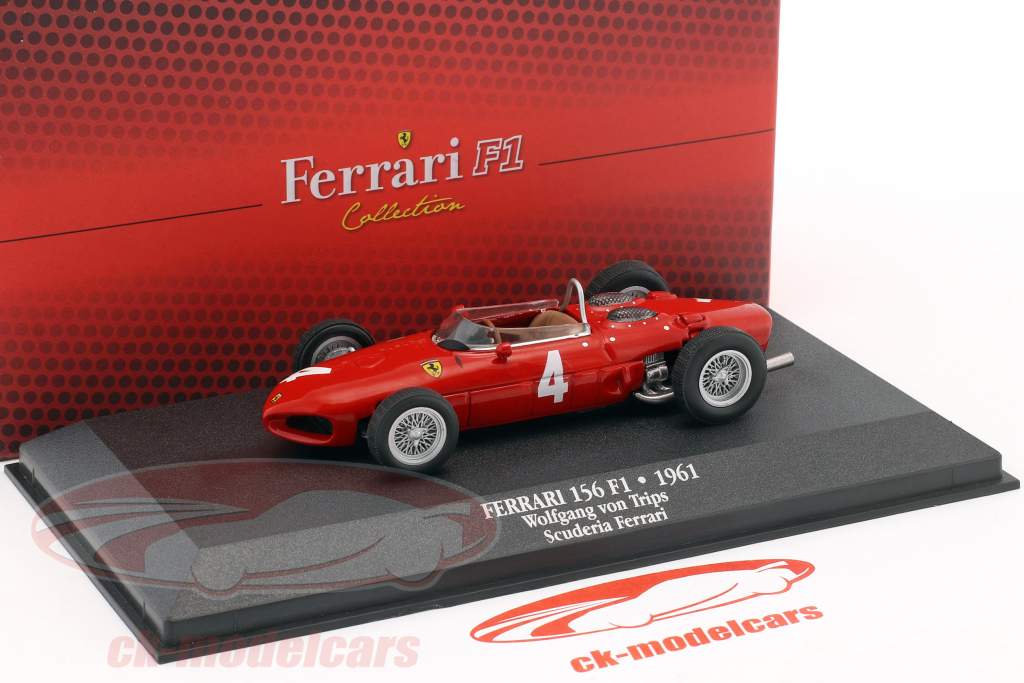 Wolfgang Graf Berghe von Trips Ferrari 156 Sharknose #4 2nd formula 1 1961 1:43 Atlas