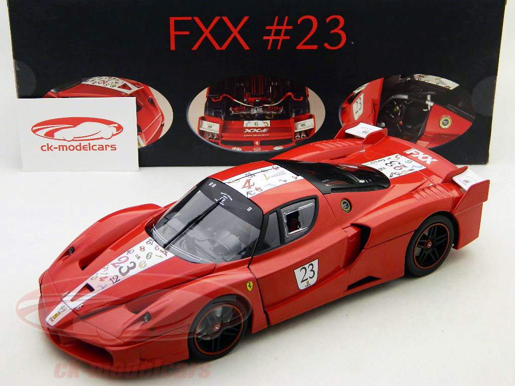 HotWheels Elite 1:18 F. Müller Ferrari FXX #23 red L7116