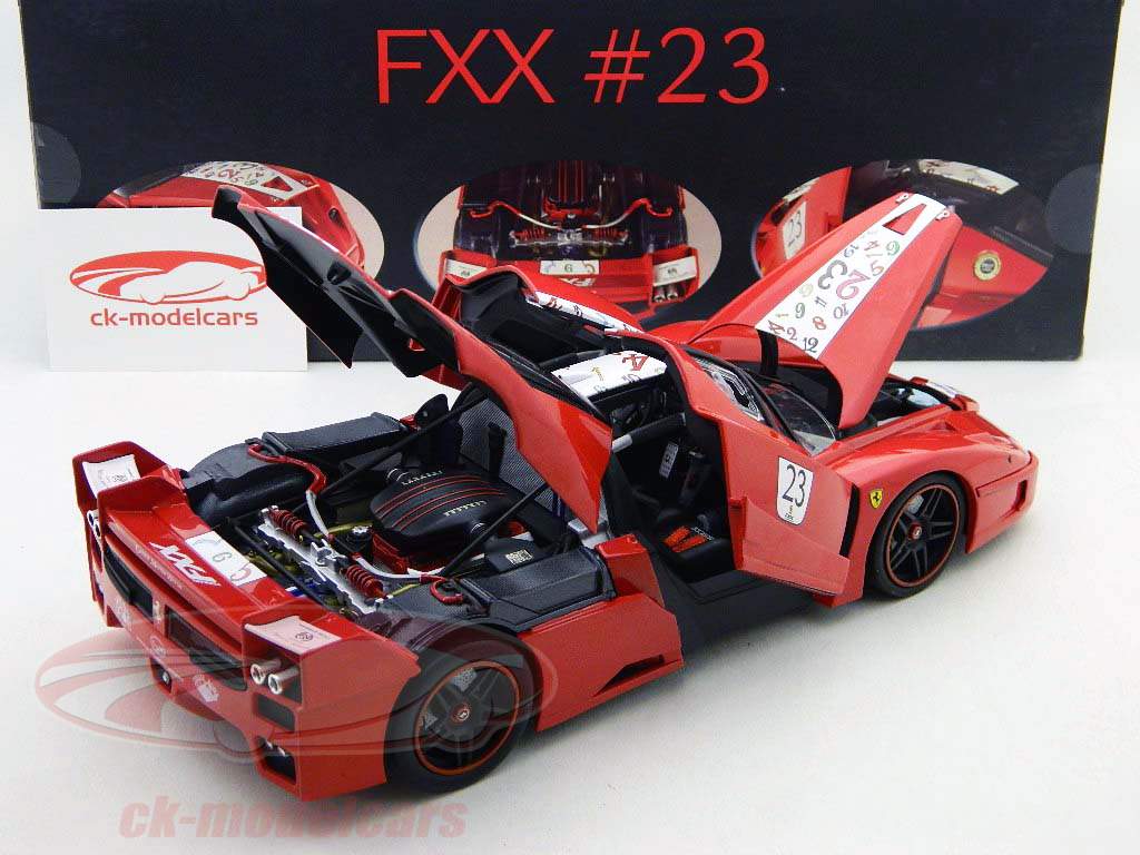 ホットウィール　エリート　1/18フェラーリ FXX #23 HotWheels Elite 1:18 F. Müller Ferrari FXX #23 red L7116