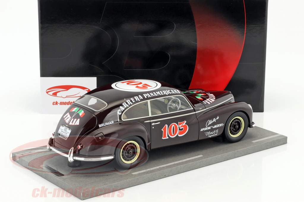 Alfa Romeo 6C 2500 Freccia D'oro #103 Carrera Panamericana 1950 1:18 BBR