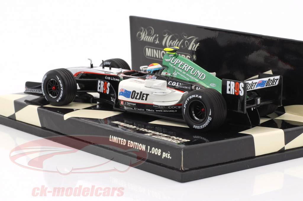 Bas Leinders Minardi PS04B formule 1 2004 1:43 Minichamps
