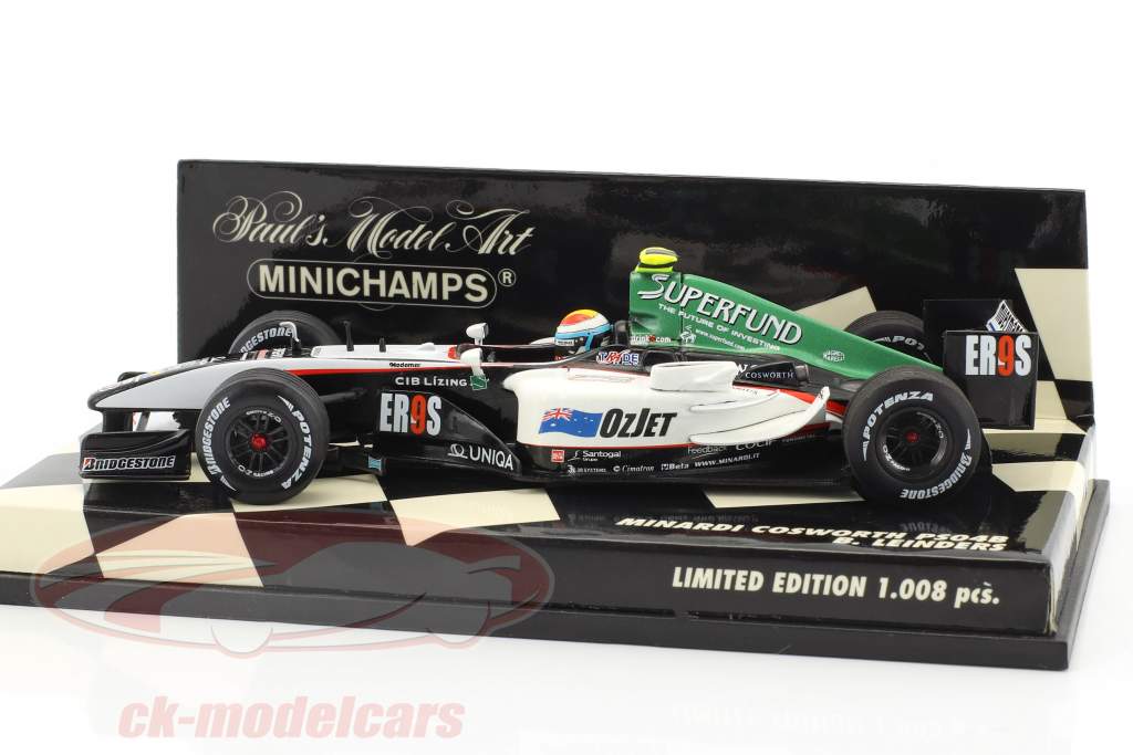 Bas Leinders Minardi PS04B formule 1 2004 1:43 Minichamps