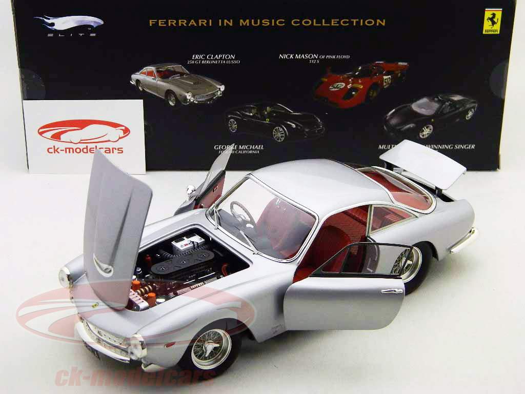 Eric Clapton's Ferrari 250 GT Berlinetta Lusso silver 1:18 HotWheels Elite