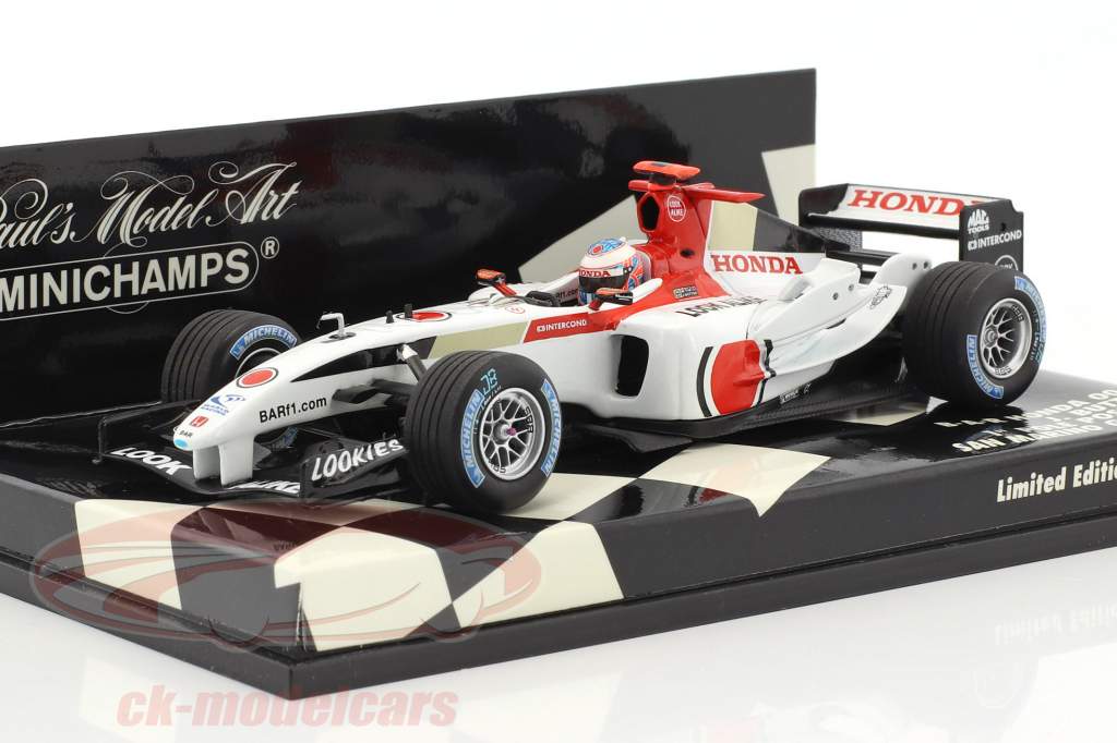 Minichamps 1:43 Jenson Button BAR 006 #9 1st Pole position