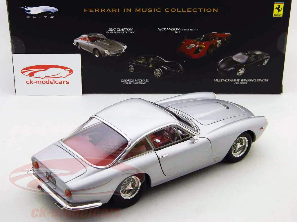 Eric Clapton's Ferrari 250 GT Berlinetta Lusso silver 1:18 HotWheels Elite