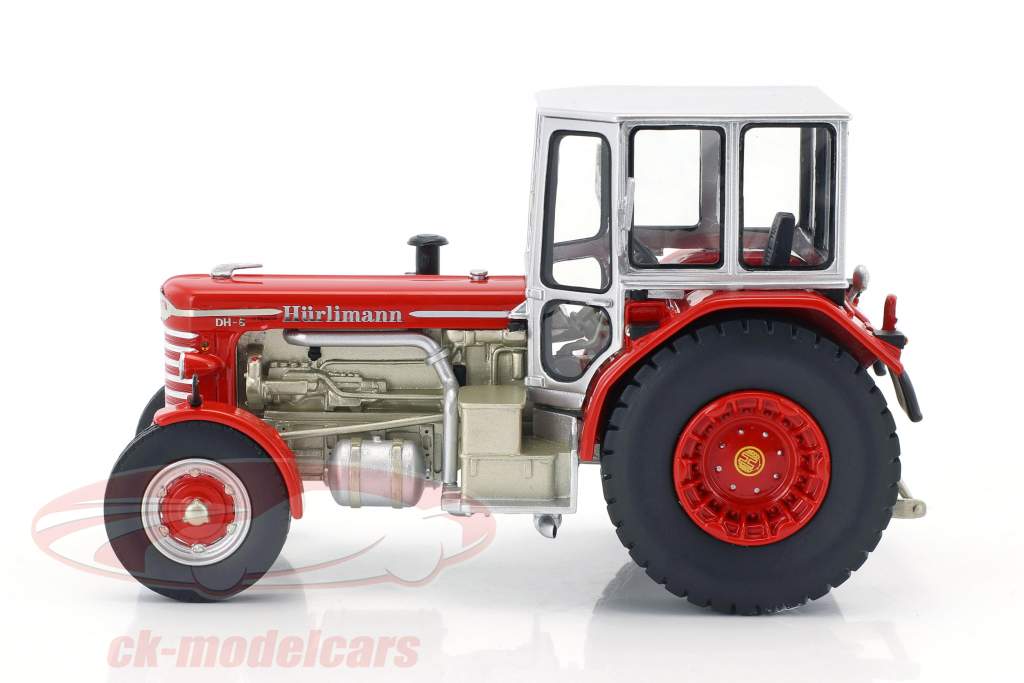 Hürlimann DH-6 trattore rosso / argento 1:43 Schuco