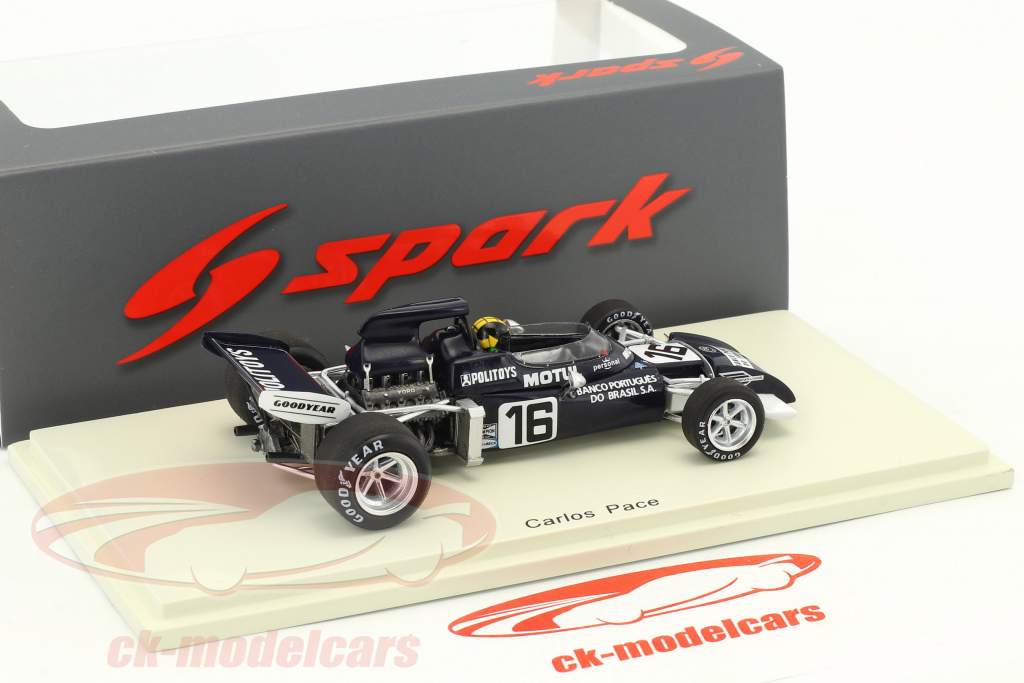 Carlos Pace March 721 #16 Бельгия GP формула 1 1972 1:43 Spark