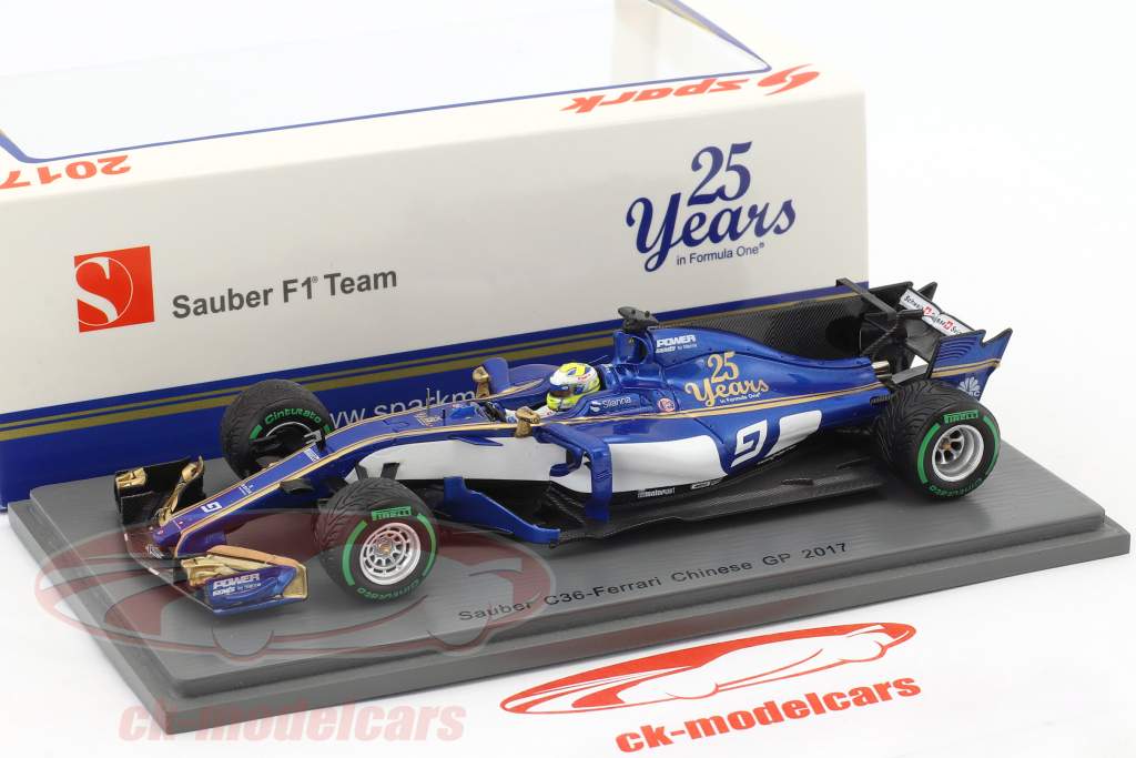 Marcus Ericsson Sauber C36 #9 Chine GP formule 1 2017 1:43 Spark