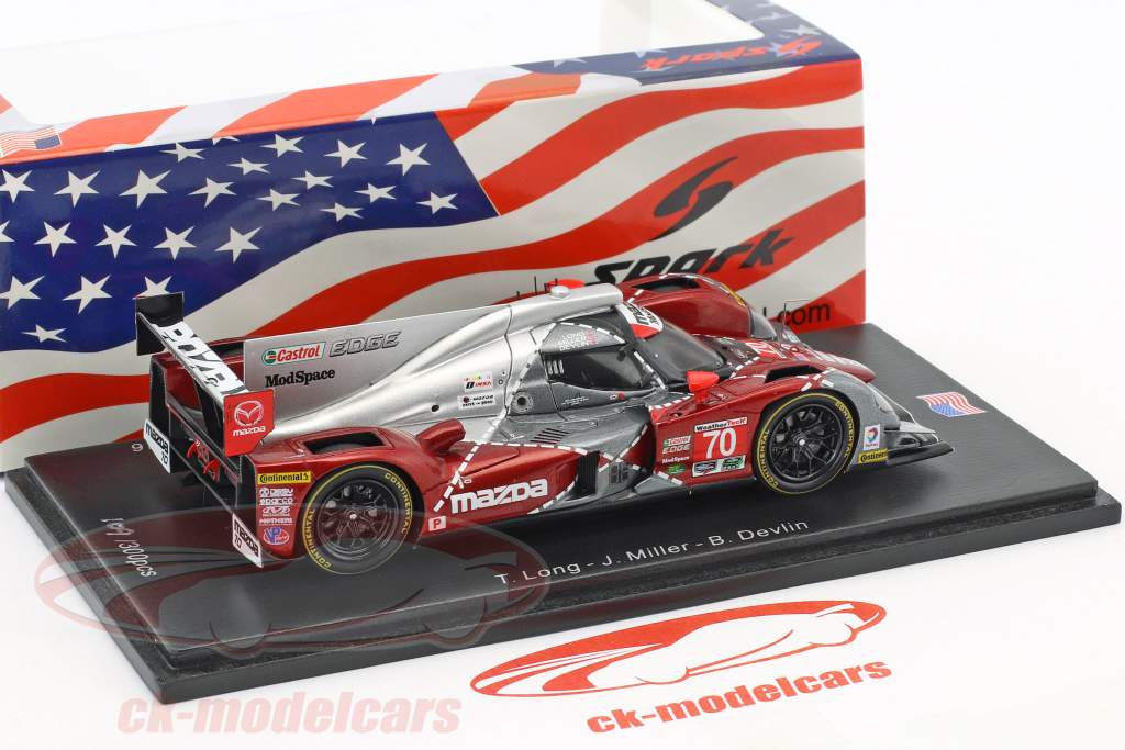 SPARK 1/43 マツダ プロトタイプ 6H 70号車 Spark 1:43 Mazda Prototype #70 6h Watkins Glen 2016 Long