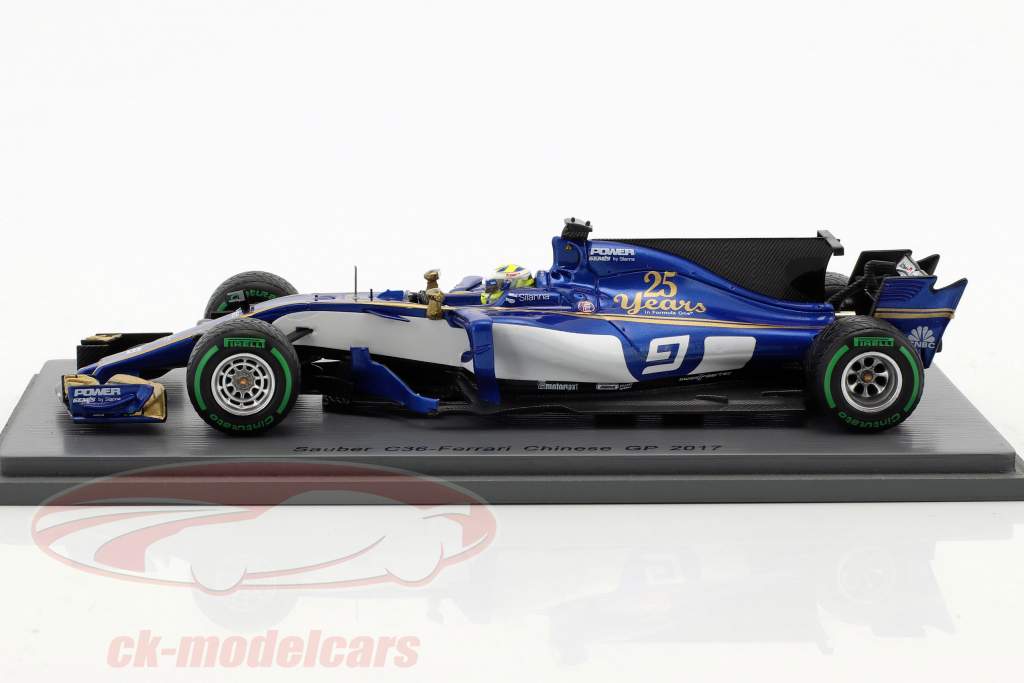 Marcus Ericsson Sauber C36 #9 Chine GP formule 1 2017 1:43 Spark