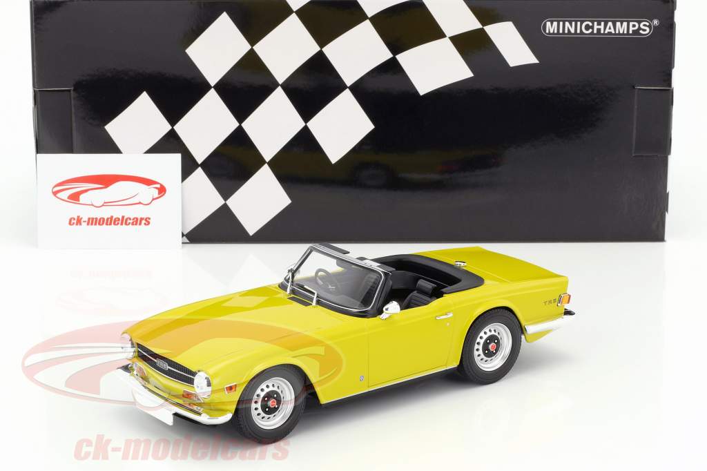 Triumph TR6 築 1973 黄色 1:18 Minichamps