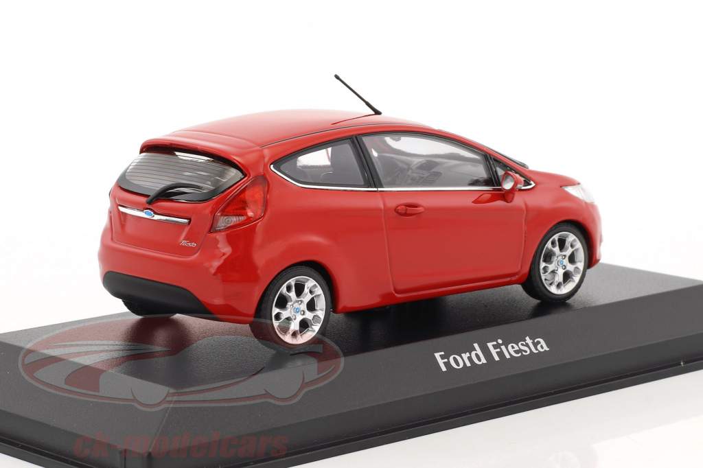 Ford Fiesta ano de construção 2011 vermelho 1:43 Minichamps
