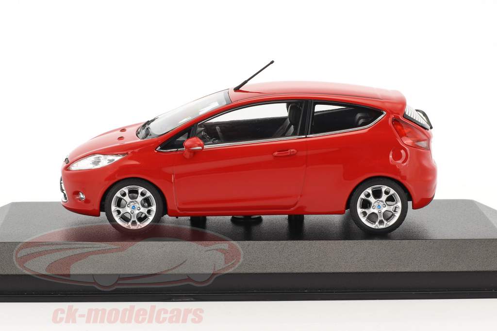 Ford Fiesta ano de construção 2011 vermelho 1:43 Minichamps