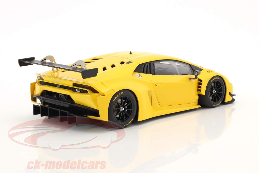 Lamborghini Huracan GT3 Opførselsår 2015 gul 1:18 AUTOart