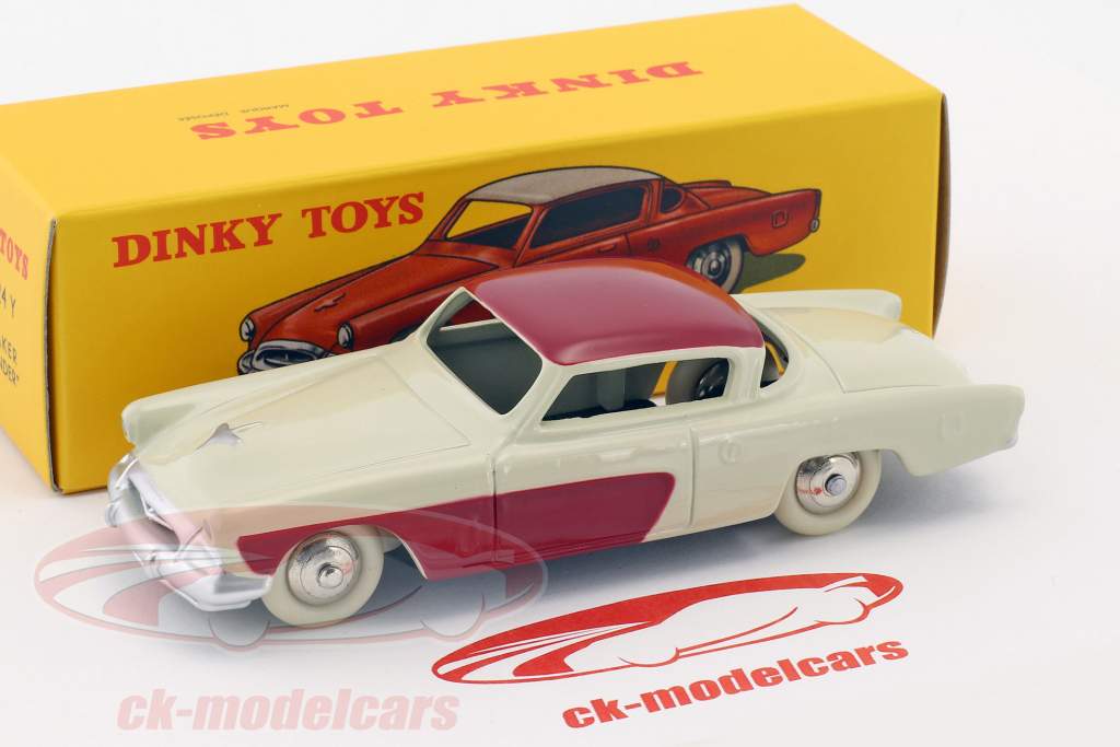 Studebaker Commander branco / bordeaux vermelho 1:43 Dinky Toys