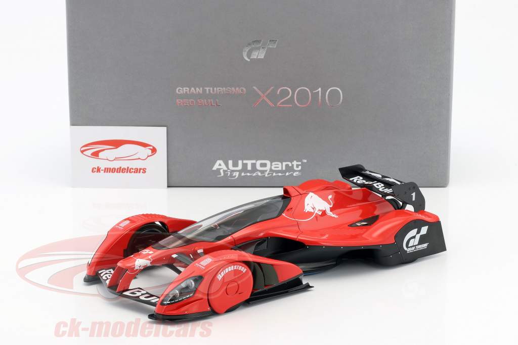 Red Bull X2010 Gran Turismo ミニカー 1/18 1/18 AUTOART RED BULL X2010 SEBASTIAN VETTEL Diecast Model