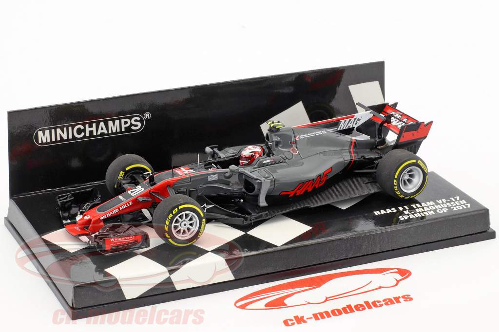 Minichamps 1:43 Kevin Magnussen Haas VF-17 #20 spanish GP