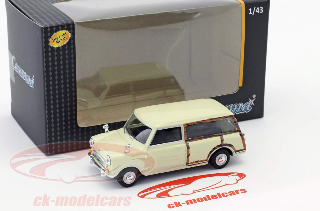 Mini Traveller Van cremeweiß / holzoptik 1:43 Cararama