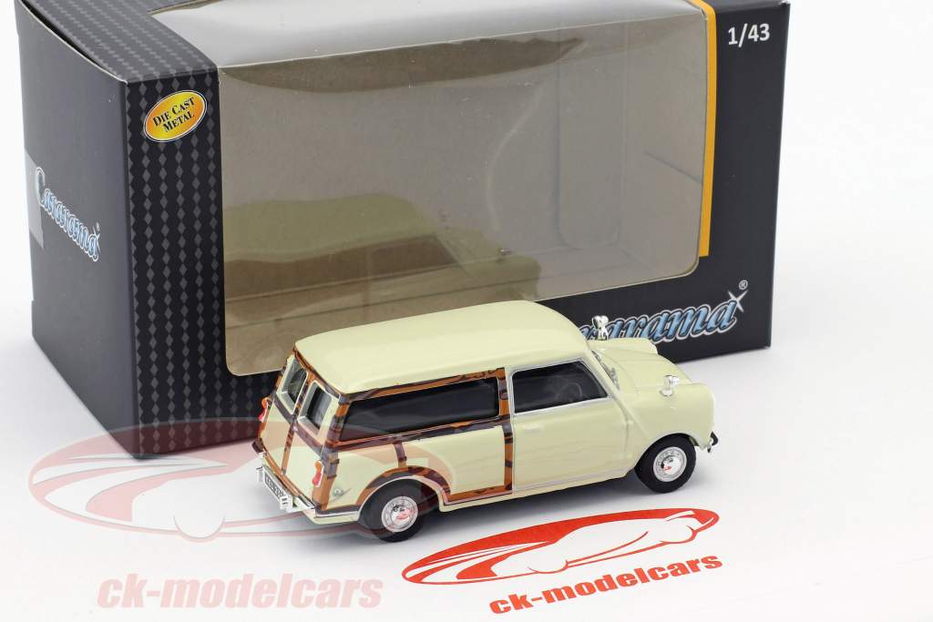 Mini Traveller Van cremeweiß / holzoptik 1:43 Cararama