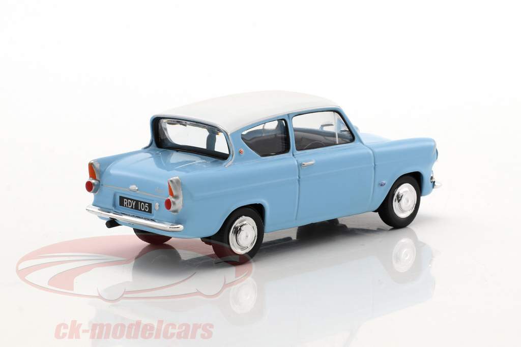 Ford Anglia MKI ライトブルー / 白 1:43 Cararama