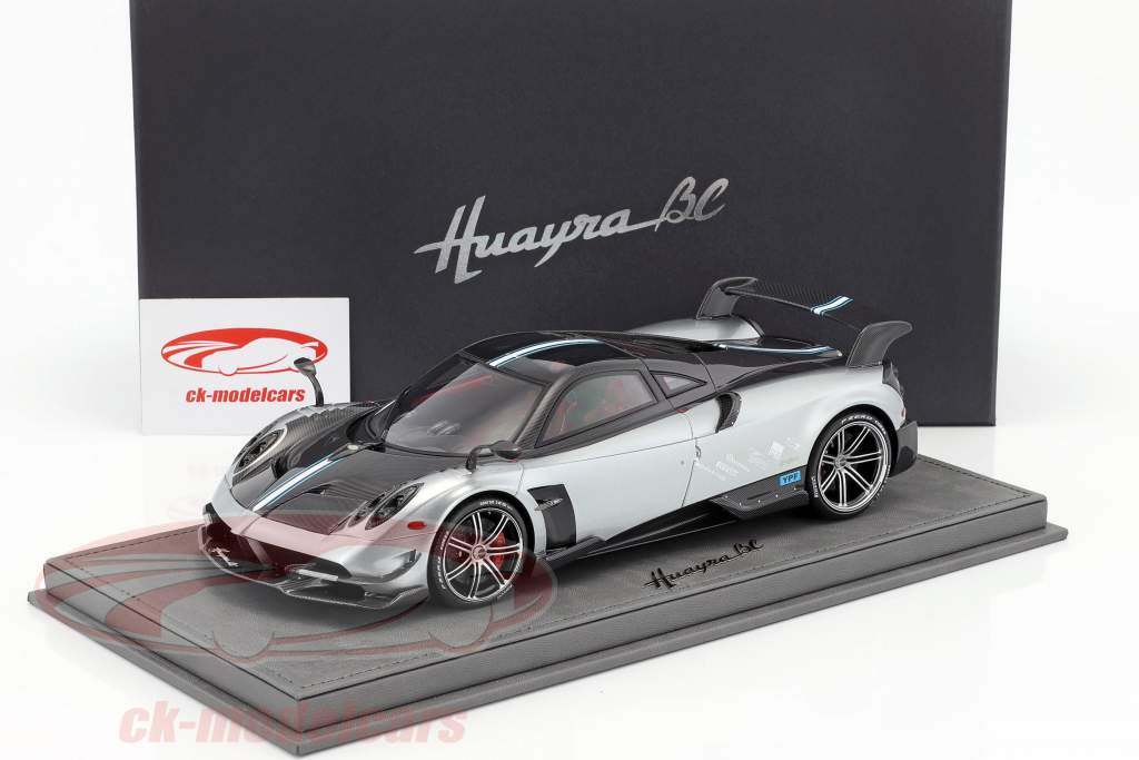 Pagani Huayra BC Press version 2016 silver / black 1:18 BBR