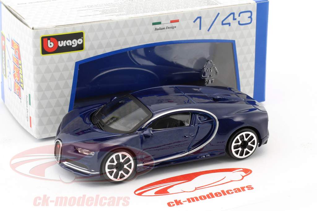 Bugatti Chiron dunkelblau 1:43 Bburago 
