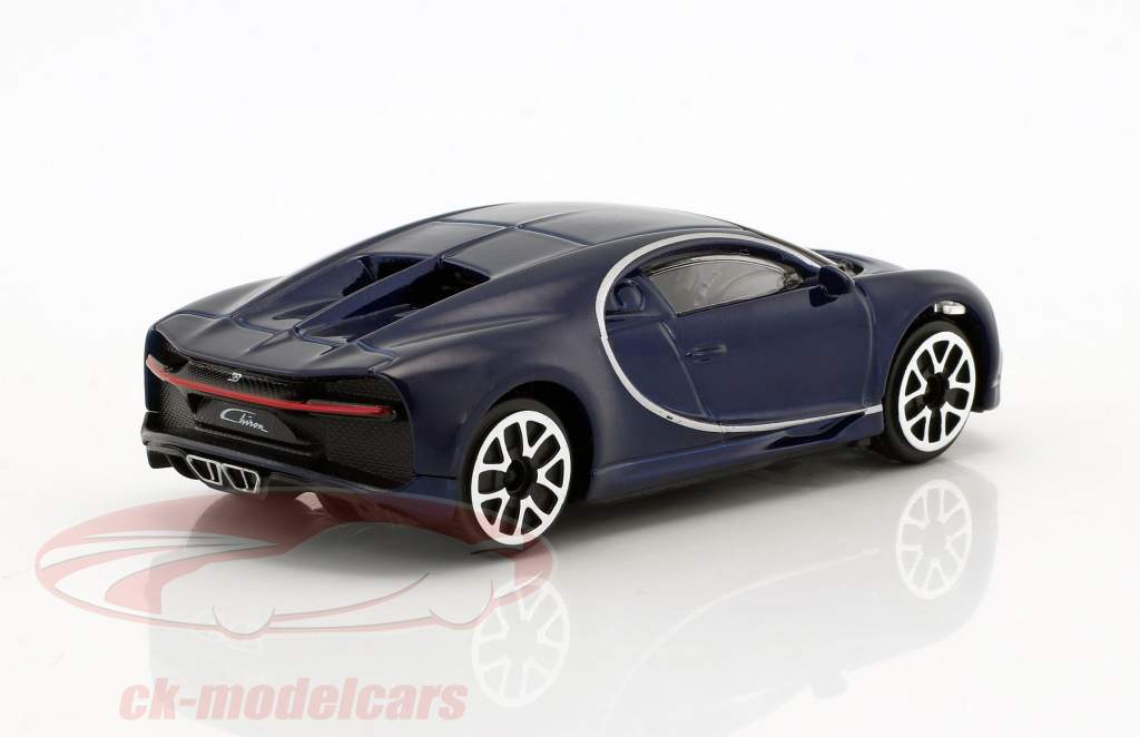 Bugatti Chiron bleu foncé 1:43 Bburago