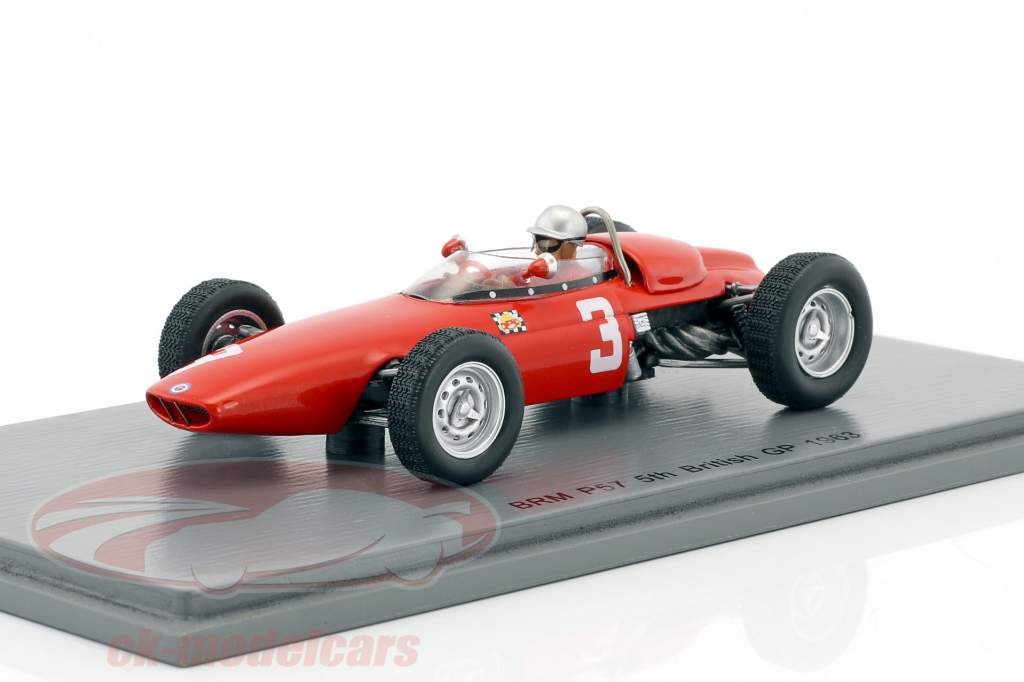 Lorenzo Bandini BRM P57 #3 5 britannique GP formule 1 1963 1:43 Spark