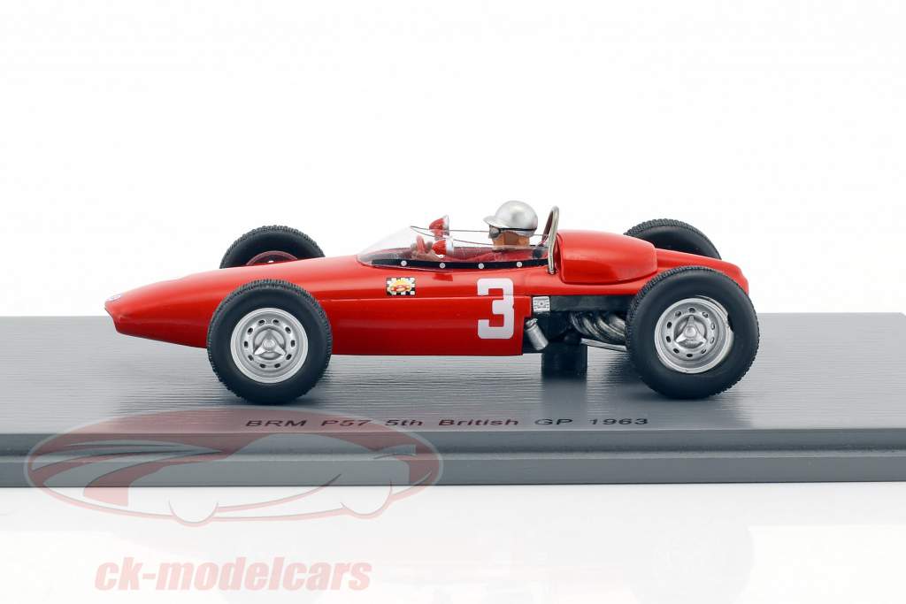 Lorenzo Bandini BRM P57 #3 5. britisk GP formel 1 1963 1:43 Spark