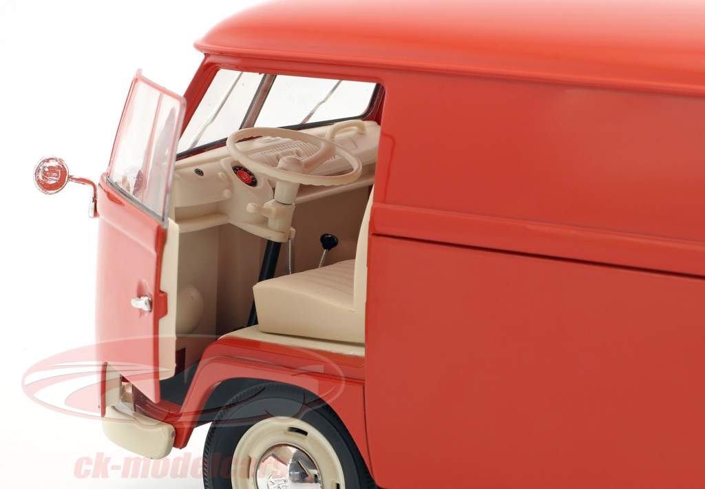 Volkswagen VW T1 Bus バン 築 1963 赤 1:18 Welly