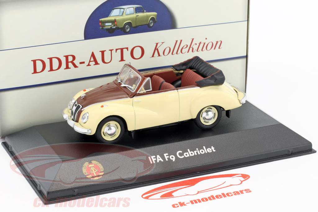 IFA F9 cabriolet 468 beige / brun 1:43 Atlas