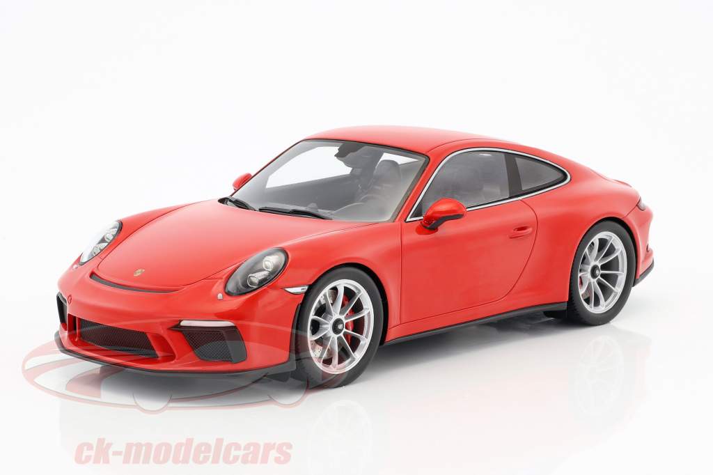 Porsche 911 (991 II) GT3 Touring Package guardas vermelho com mostruário 1:18 Spark