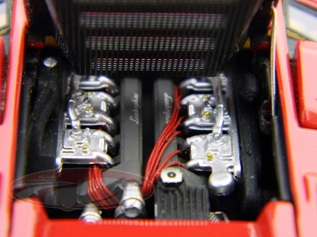 Lamborghini Countach LP400 rosso / blu 1:43 Kyosho / MR Collection