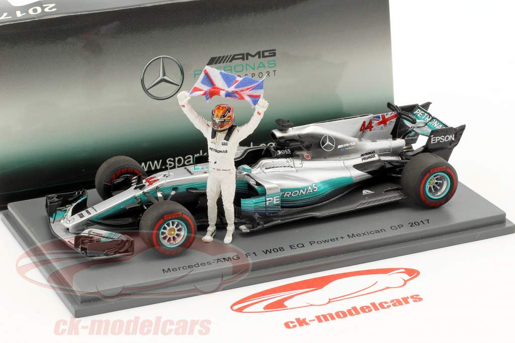Spark 1:43 Lewis Hamilton Mercedes F1 W08 EQ Power #44