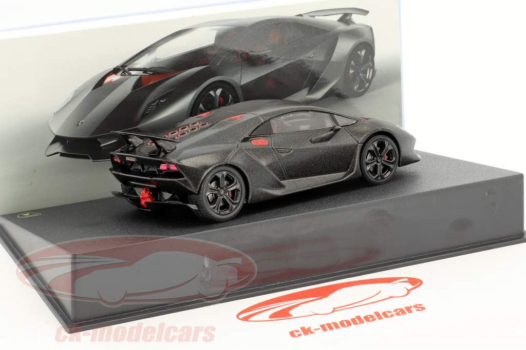 Lamborghini Sesto Elemento année de construction 2010 noir 1:43 Leo Models