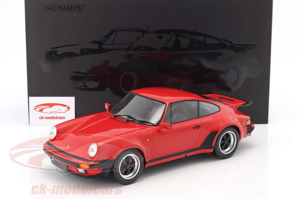 Porsche 911 (930) Turbo Opførselsår 1977 jordbær rød 1:12 Minichamps