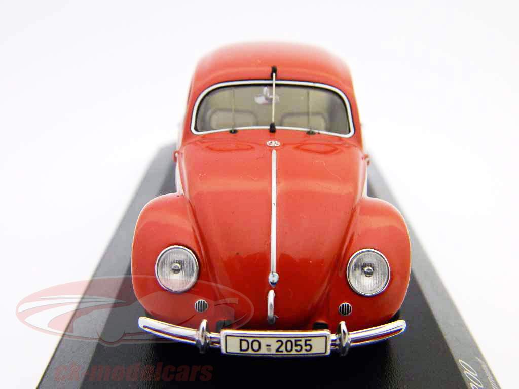VW 1200 Beetle Dortmund rosso fuoco / rosso Minichamps 1:43