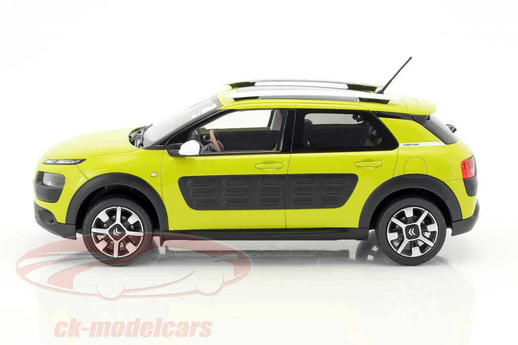 Citroen C4 Cactus Opførselsår 2014 gul-grøn 1:18 Norev
