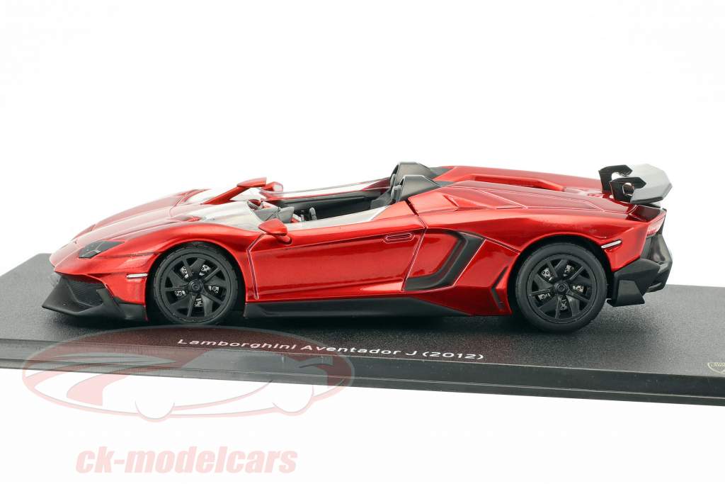 Lamborghini Aventador J 築 2012 赤 メタリック 1:43 Leo Models
