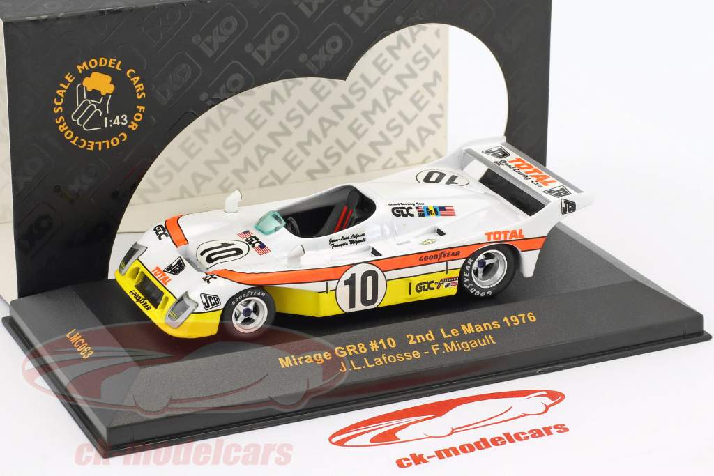 Mirage GR8 #10 2nd 24h LeMans 1976 Migault, Lafosse 1:43 Ixo