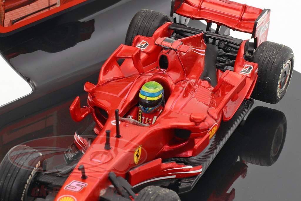 2-Car Set Ferrari F2007 Räikkönen #6 & Massa #5 Constructor's Champions F1 2007 1:43 HotWheels