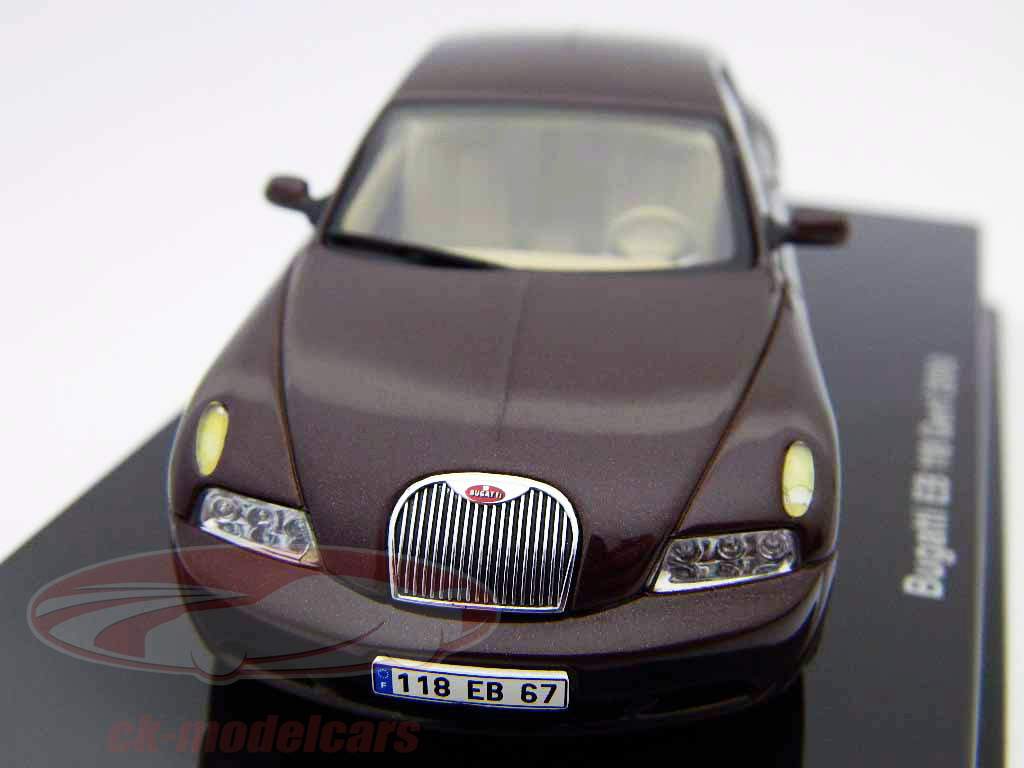 Bugatti EB 118 Autosalon Genf 2000 dunkelrot / darkred metallic 1:43 AutoArt
