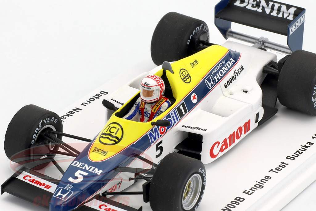 スパーク 1/43 ウィリアムズホンダ FW09B マンセル 鈴鹿エンジンテスト スパーク 1/43 ウィリアムズホンダ FW09B マンセル 鈴鹿エンジン