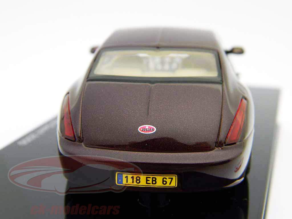 Bugatti EB 118 Женевский автосалон 2000 темно-красный / DarkRed металлик 1:43 AutoArt