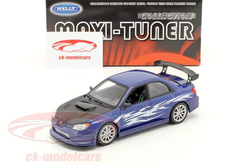 Subaru Impreza Performance blu / argento / nero 1:24 Welly