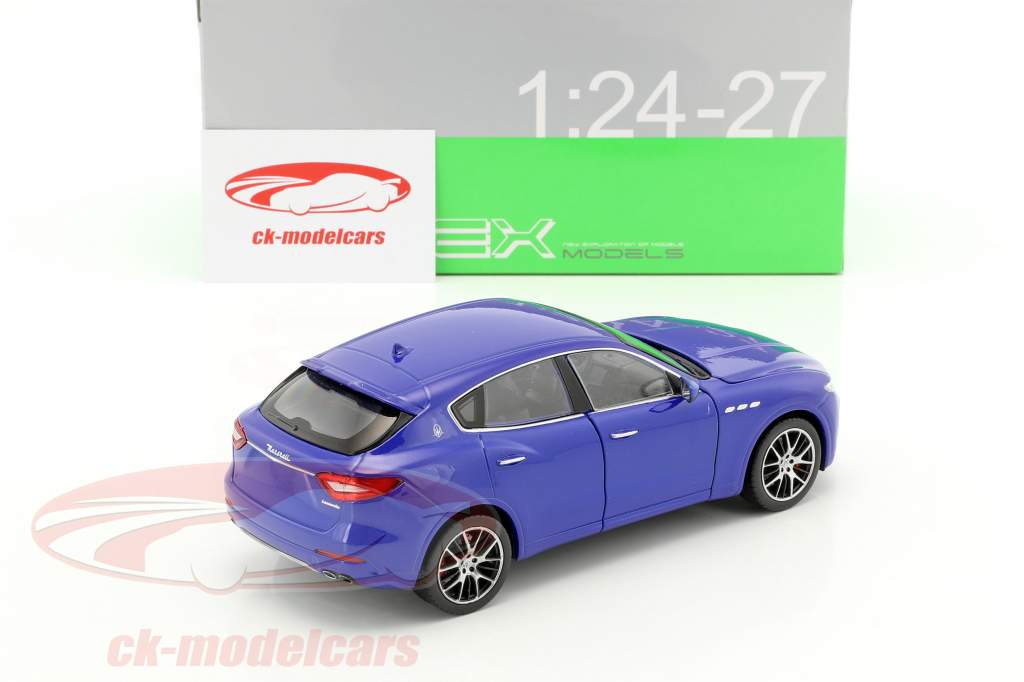 Maserati Levante año de construcción 2017 azul 1:24 Welly