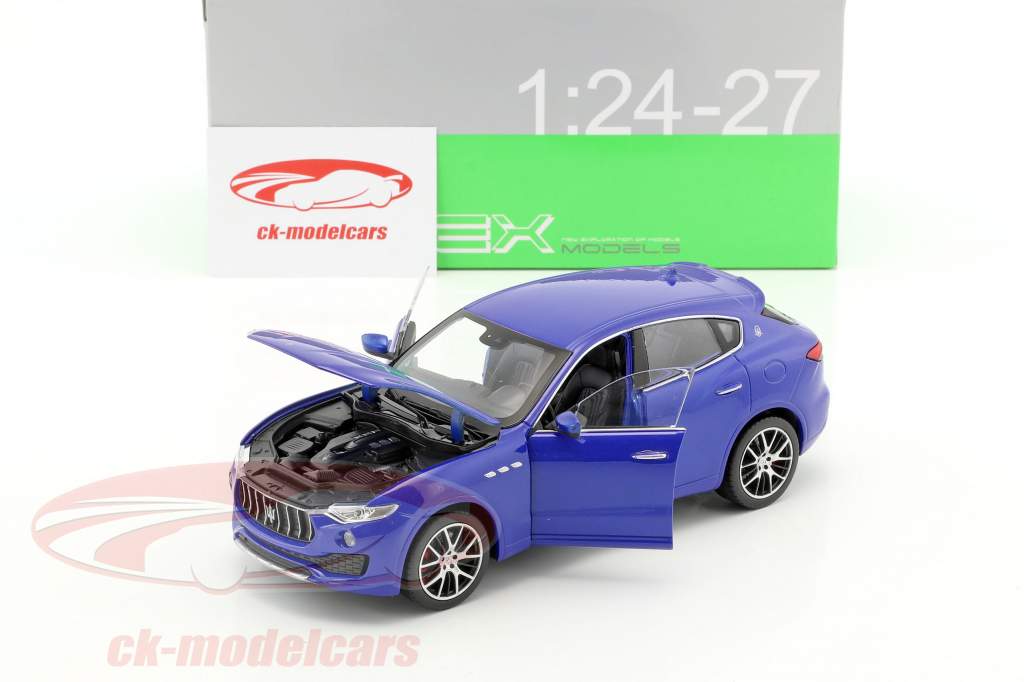 Maserati Levante año de construcción 2017 azul 1:24 Welly