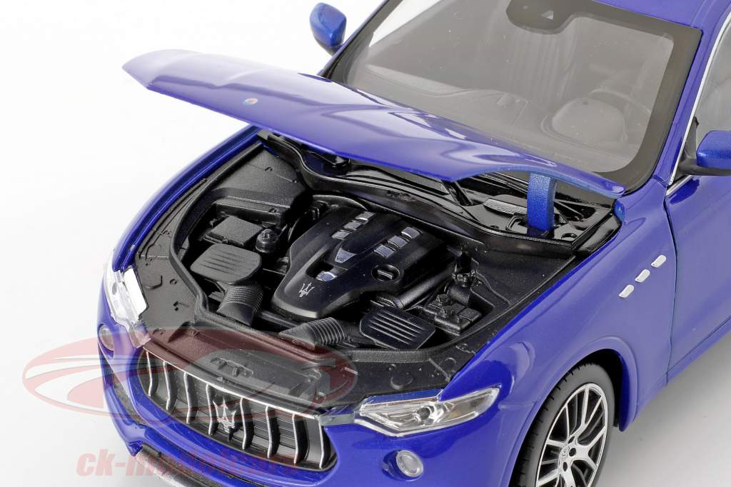 Maserati Levante año de construcción 2017 azul 1:24 Welly