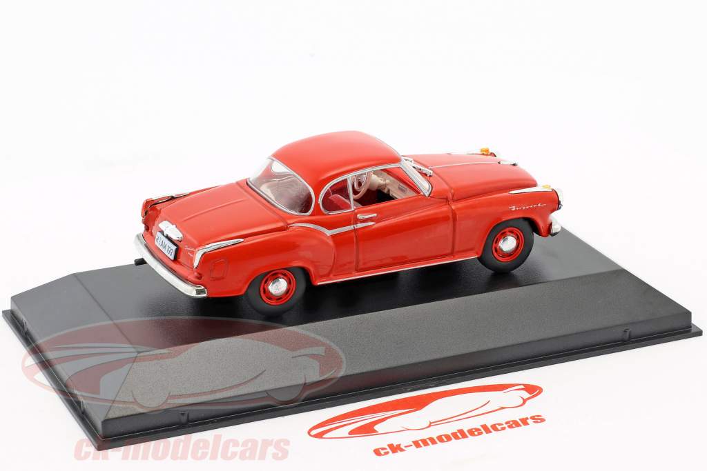 Borgward Isabella coupe ano de construção 1957-1958 vermelho 1:43 Hachette