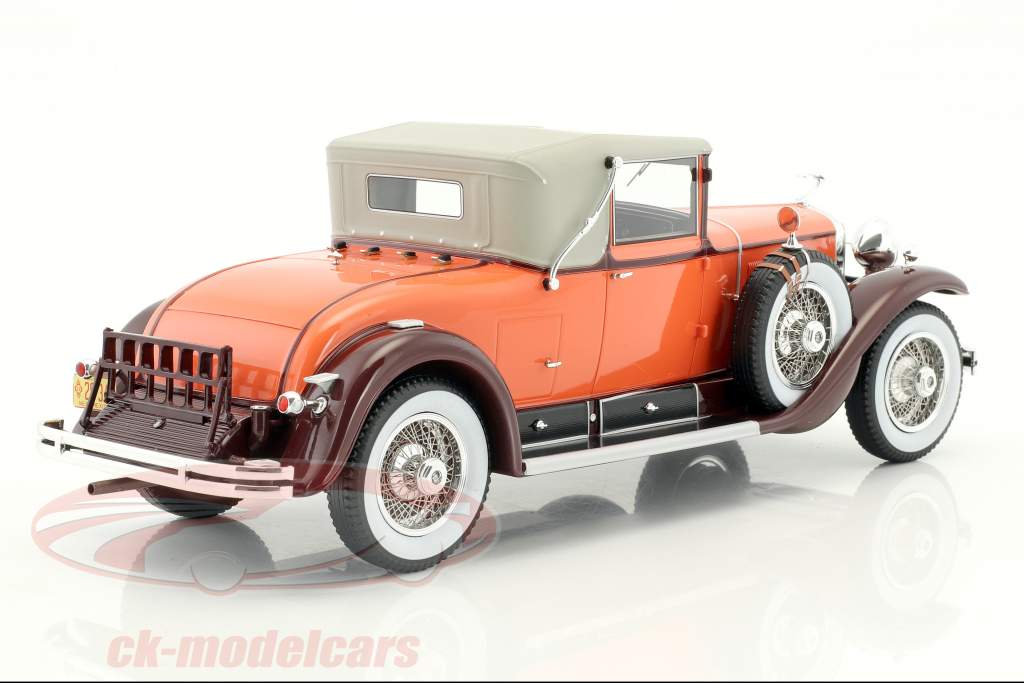 Cadillac 341B converteerbaar coupe Bouwjaar 1929 oranje / bruin 1:18 BoS-Models